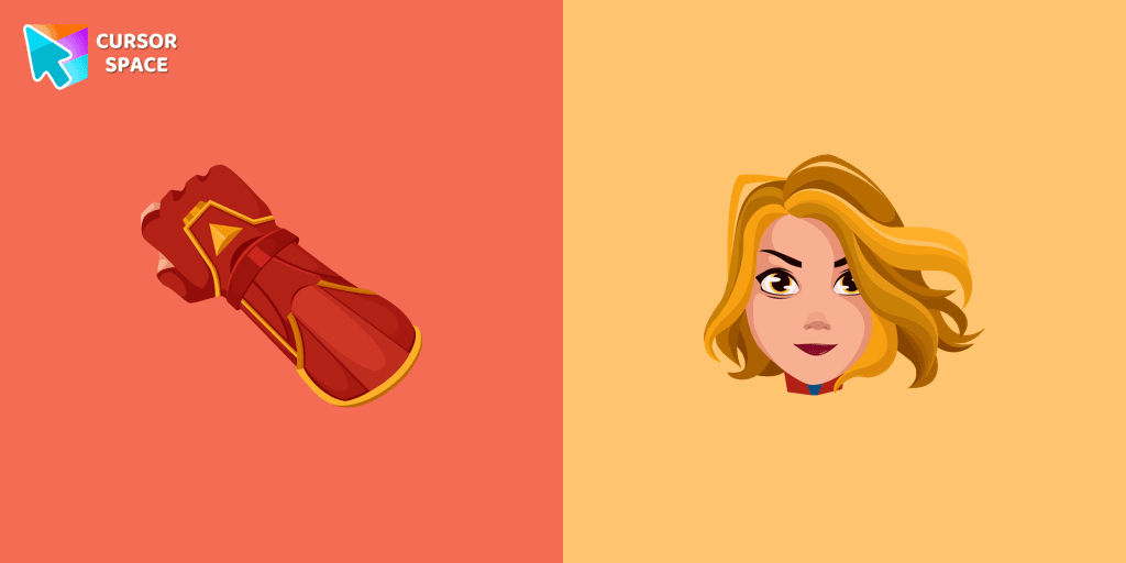 Captain Marvel cursor cursor pack